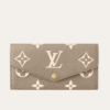Louis Vuitton Sarah Wallet Tourterelle Gray Monogram 7.5 Inches M81049