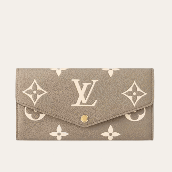 Louis Vuitton Sarah Wallet Tourterelle Gray Monogram 7.5 Inches M81049