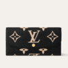 Louis Vuitton Sarah Wallet Black/Beigemonogram 7.5 Inches