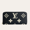Louis Vuitton Zippy Wallet Bicolor Black/Beige 7.7 Inches