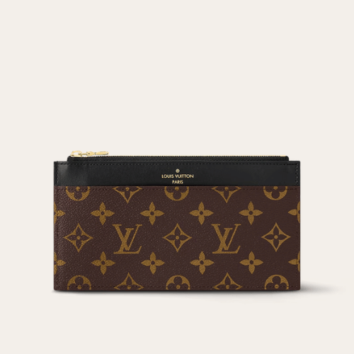AURLVWALLET1043 Louis Vuitton Slim Purse Monogram Brown 7.9 Inches M80348