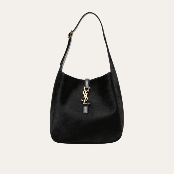 Saint Laurent Le 5 À 7 Hobo Bag Black 9.8 Inches