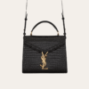 Saint Laurent Cassandra Bag Black 7.9 Inches