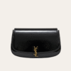 Saint Laurent Solferino Satchel Bag Black Patent 8.5 Inches
