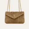 Saint Laurent Loulou Puffer Mini Bag Tan  10.2 Inches 7593371U8073194