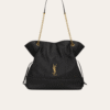 Saint Laurent Loulou Drawstring Bucket Bag Black 13 Inches 809824Aab321000