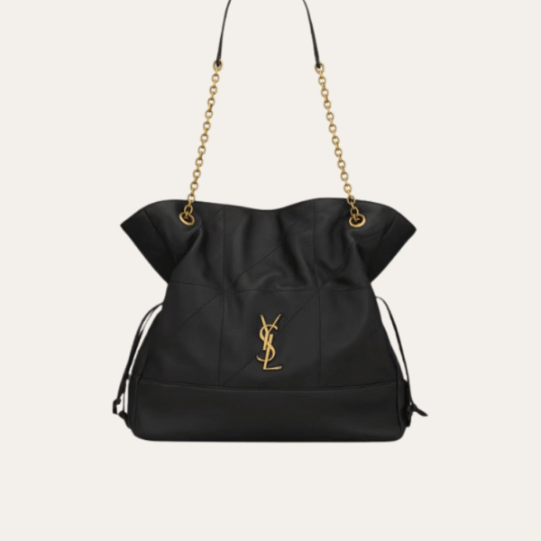 Saint Laurent Loulou Drawstring Bucket Bag Black 13 Inches 809824Aab321000