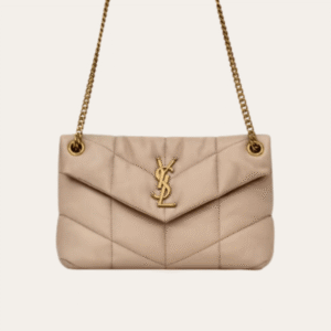 Saint Laurent Loulou Puffer Mini Bag Nude 9 Inches 5774761El072721