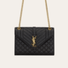 Saint Laurent Envelope Woc Black Quilted Bag 8.3 Inches 600185AACT71000