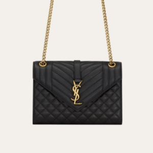 Saint Laurent Envelope Woc Black Quilted Bag 8.3 Inches 600185AACT71000