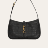 Saint Laurent Le 5 À 7 Hobo Bag Black Croc 9.4 Inches 657228DZESW1062