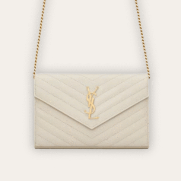 Saint Laurent Envelope Woc White Bag 8.7 Inches 377828BOW019207