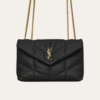 Saint Laurent Loulou Puffer Mini Bag Black 7.9 Inches 7593371El071000