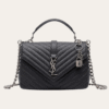 Saint Laurent Loulou Puffer Mini Bag Black 7.9 Inches
