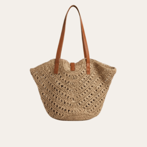 Saint Laurent Panier Large Raffia Tote Bag 15 Inches