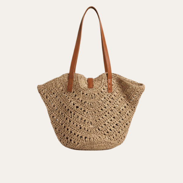 Saint Laurent Panier Large Raffia Tote Bag 15 Inches