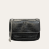 Saint Laurent Niki Bag Black Croc 11 Inches