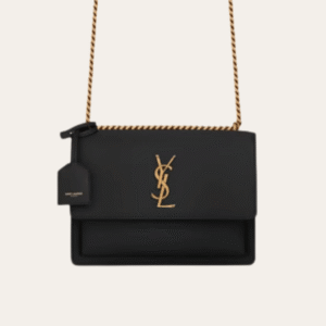 Saint Laurent Sunset Bag Black 9 Inches 442906D420W1000