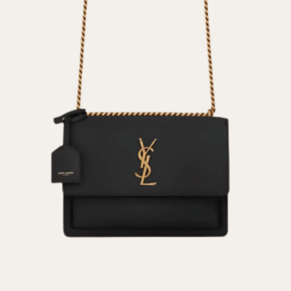 Saint Laurent Sunset Bag Black 9 Inches 442906D420W1000
