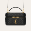Saint Laurent Quilted Mini Vanity Bag Black 7.1 Inches 7667311El071000