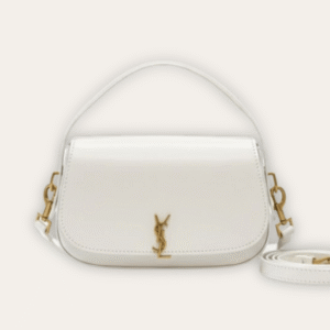 Saint Laurent Voltaire Shoulder Bag Mini White 8.3 Inches