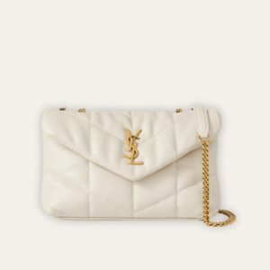 Saint Laurent Loulou Puffer Bag White 11 Inches 5774761El079207