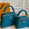Louis Vuitton Capucines Mini Turquoise 7.9 Inches