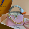 Louis Vuitton Capucines Nano Rose Pink 7.9 Inches