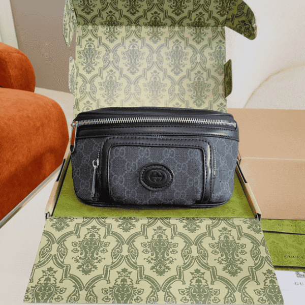 Gucci Ophidia Bumbag Black 8.6 Inches
