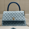 DETAIL-PICTURE-13-1 Chanel Coco Handle Light Blue 11.4 Inches