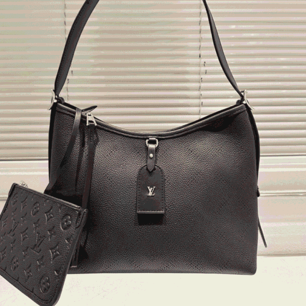 Louis Vuitton Carryall Monogram Empreinte Black 11.8 Inches