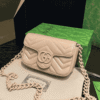 Gucci Gg Marmont Mini Chain Shoulder Bag Nude 6.3 Inches