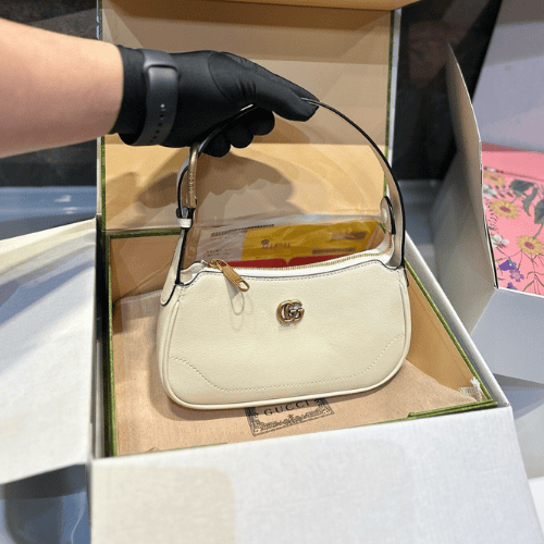 Gucci Aphrodite Small Shoulder Bag White 9.4 Inches