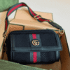 Gucci Ophidia Mini Camera Bag Black 7.9 Inches