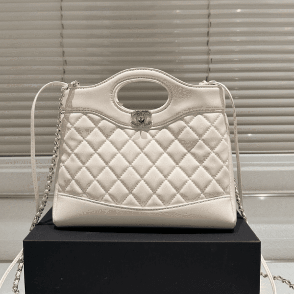 Chanel 31 Shopping Bag White 13.8 Inches
