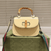 Gucci Bamboo 1947 Mini Top Handle Bag Cream 7.1 Inches 786482 AADJQ 9589 ‎