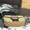 Details-39-1 Gucci Horsebit 1955 Small Shoulder Bag Sand And Brown GG Canvas 21cm 866762 FAFV9 9653