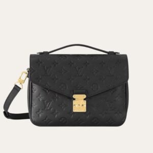Louis Vuitton Monogram Canvas Pochette Métis Black 9.8 Inches M44875