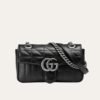 Gucci GG Marmont Mini Shoulder Bag Black 22Cm 446744 UM8AN 1000