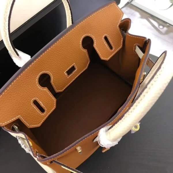 HBPBR02.jpg Hermes Birkin 30 Togo Brushed Leather Gold Hardware Brown 30Cm