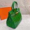 HMGRB3.jpg Hermes Birkin 30 Crocodile Gold Toned Hardware Dark Green 30Cm