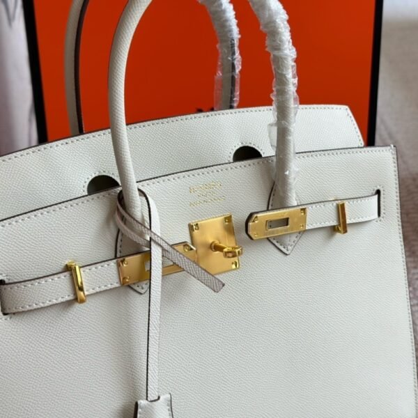 Hermes Birkin 30 Togo Mushroom White 30Cm