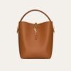 Saint Laurent Le 37 In Shiny Leather Brown 9.8 Inches