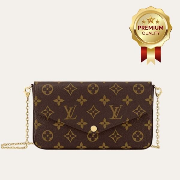 [Premium Quality] – Louis Vuitton Pochette Félicie Monogram Bordeaux 8.3 Inches M81896