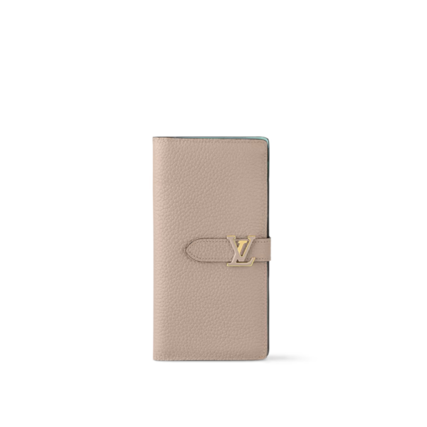 Louis Vuitton Vertical Wallet Galet Beige 7.5 Inches M81499