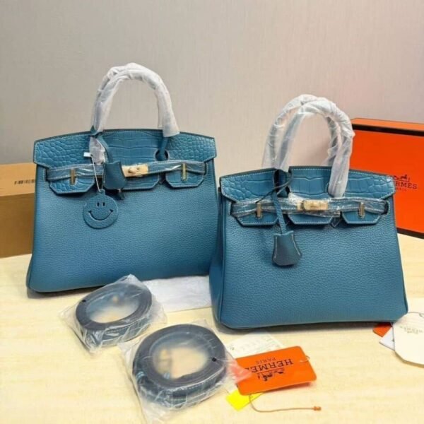 Hermes Birkin 30 Bag Gold Hardware Blue 30Cm