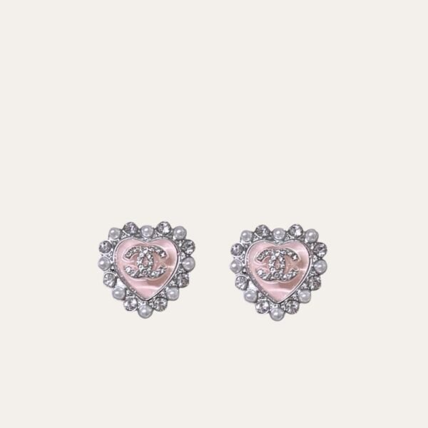 Sandal-thumbnail-2.jpg Chanel Heart Motif And Crystal Earrings Pink