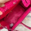 Hermes Birkin 25 Crocodile Gold-Toned Hardware Dark Pink