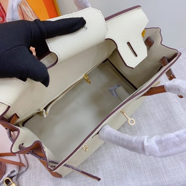 Hermes Birkin 30 Togo Brushed Leather Gold Hardware Beige Brown 30Cm
