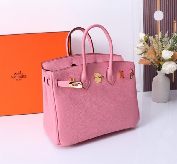 Hermes Birkin 30 Togo Leather Gold Hardware Light Pink 30Cm